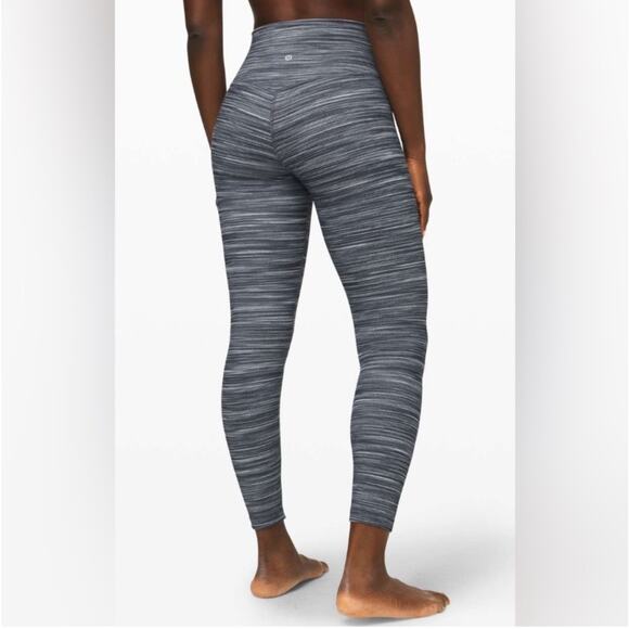 Lululemon Leggings Womens 4 Gray Align Mini Space Dye Herringbone Yoga Athletic - Picture 1 of 12